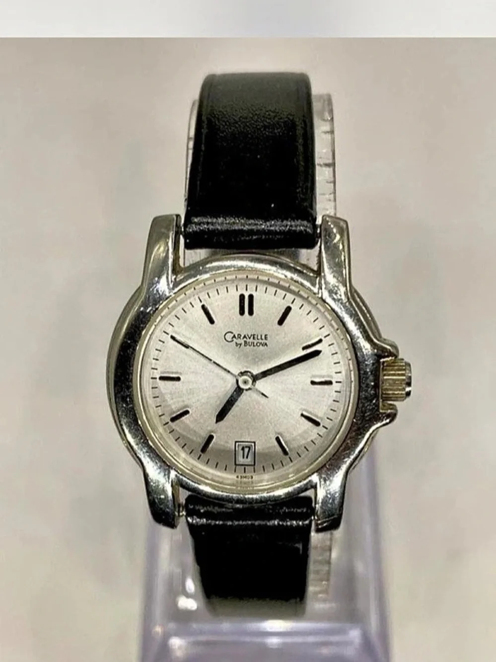 *** Caravelle “ by Bulova Analog Watch Black *^* Silverwear *^*